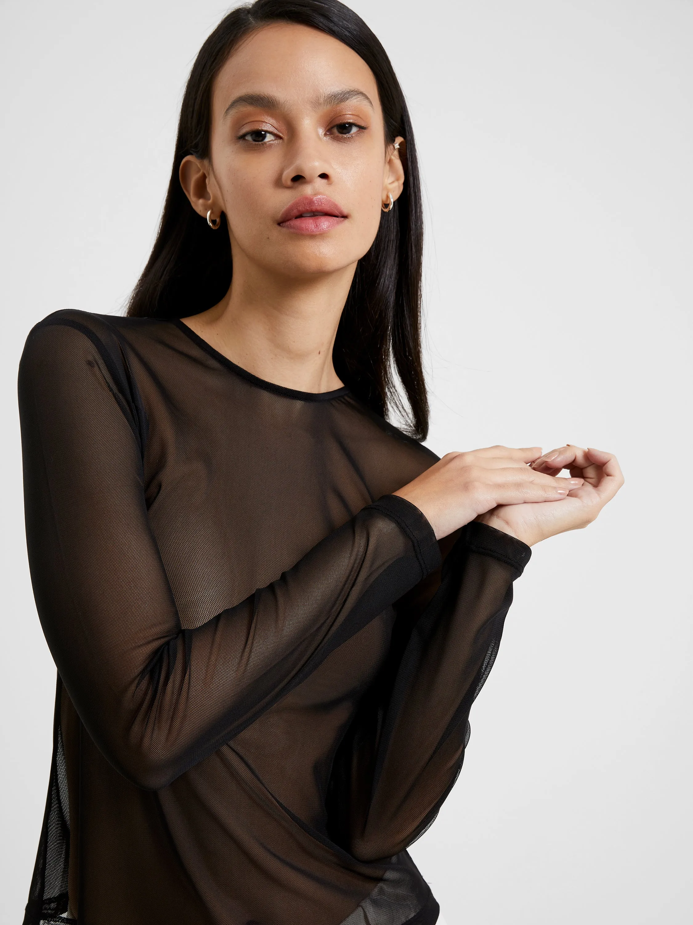 Toni Mesh Long Sleeve Top sold by French Connection