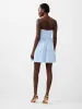 Whisper Strapless Peplum Dress sold by French Connection
