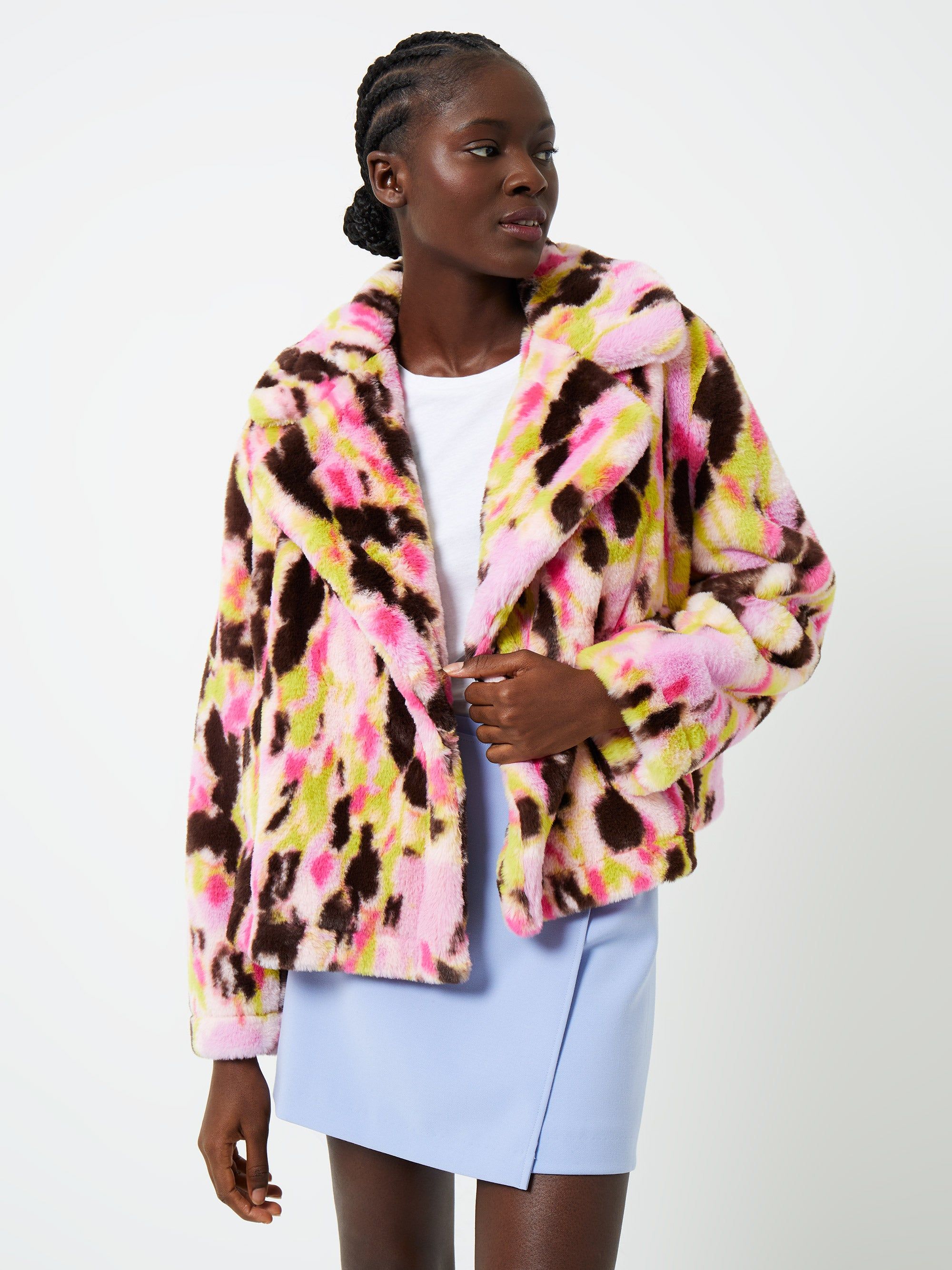 Innes Faux Fur Coat sold by French Connection