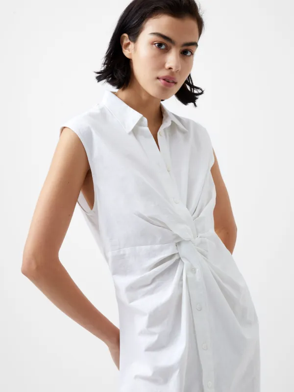 Aofie Linen Sleeveless Shirt Dress sold by French Connection