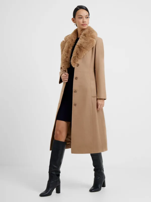 Favan Felt Faux Fur Coat sold by French Connection