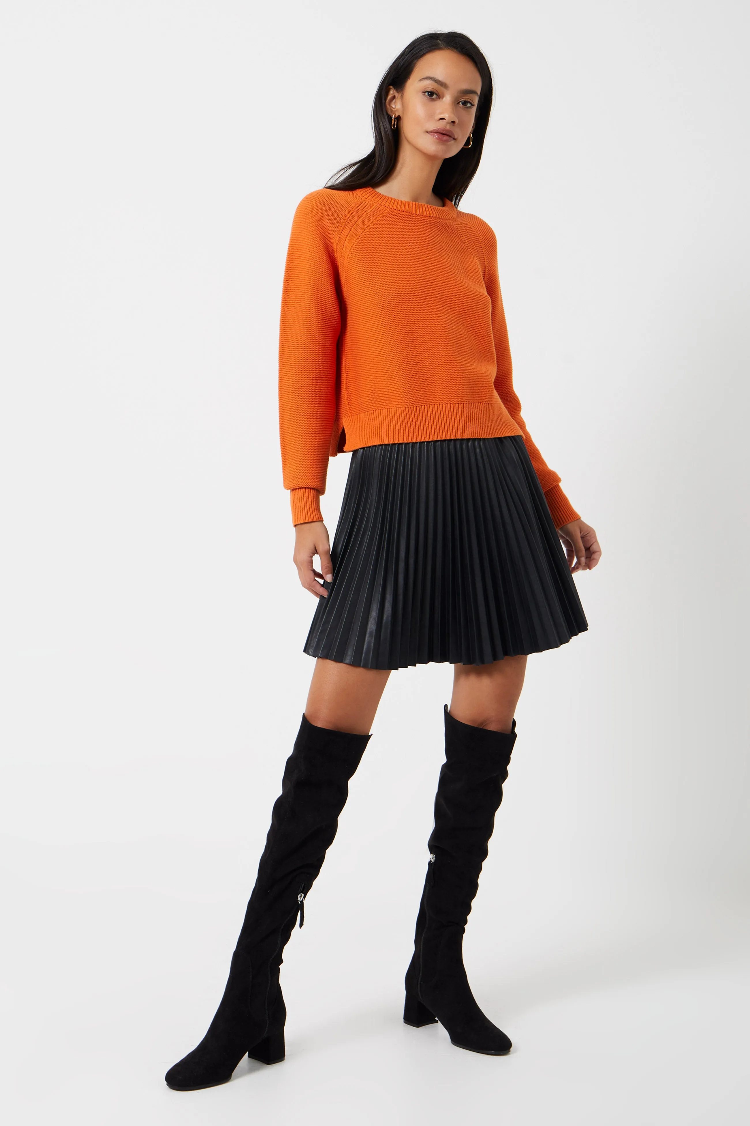 Etta Recycled Vegan Leather Skirt sold by French Connection product image thumbnail 3