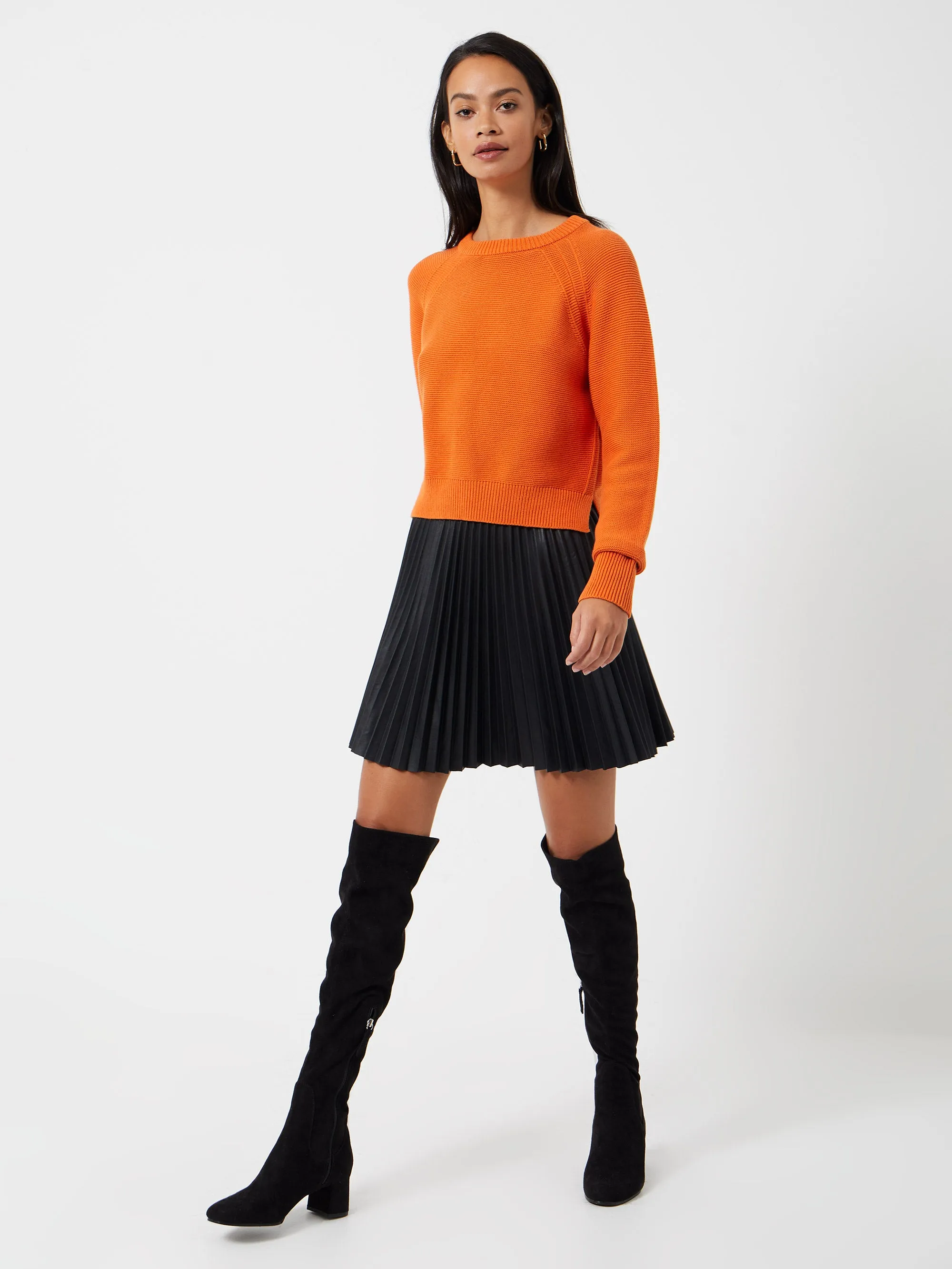 Etta Recycled Vegan Leather Skirt sold by French Connection product image thumbnail 4