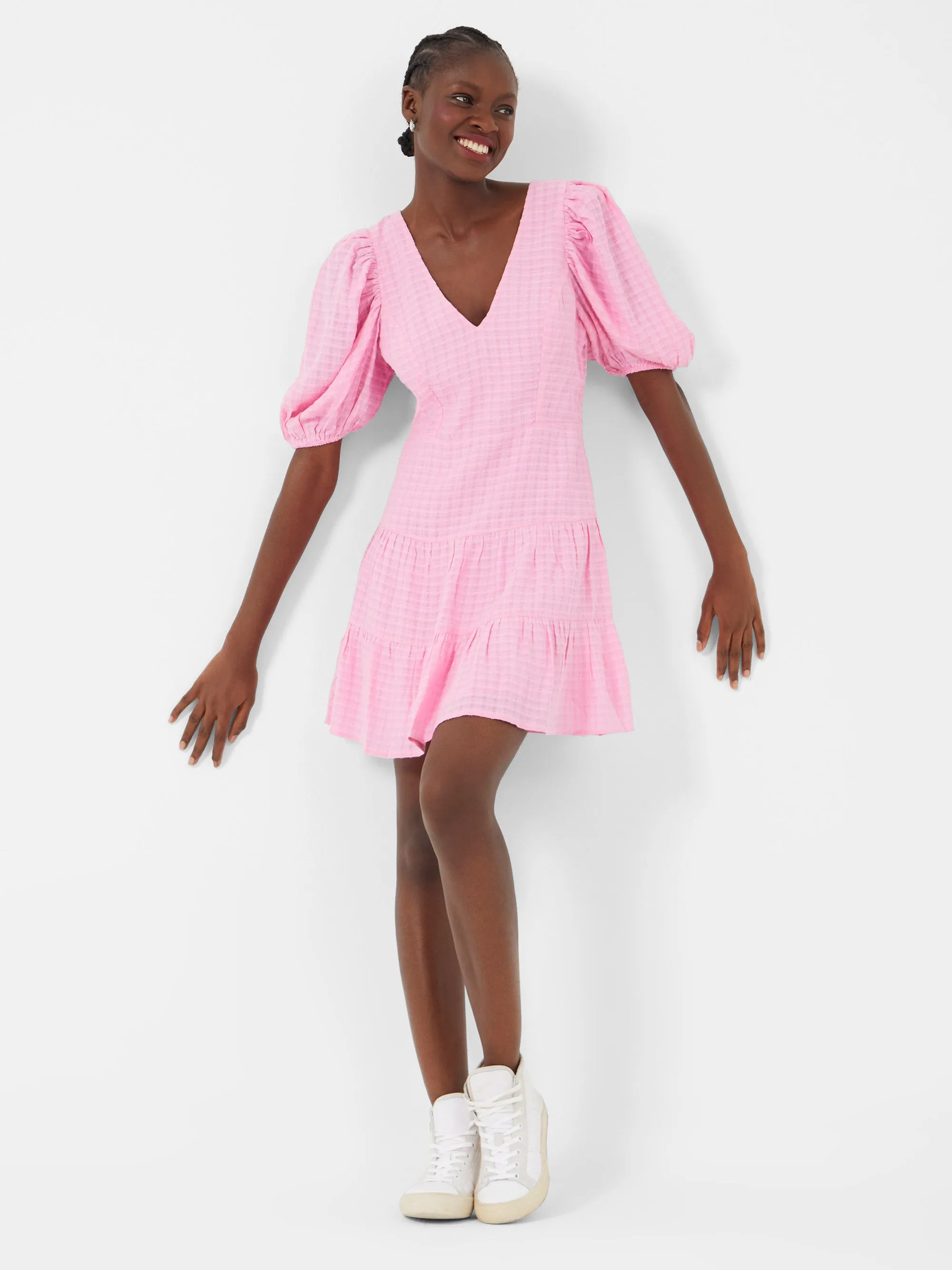 Birch Gingham Tiered Dress sold by French Connection product image thumbnail 5