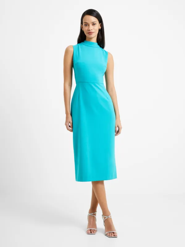 Echo Crepe Mock Neck Midi Dress sold by French Connection