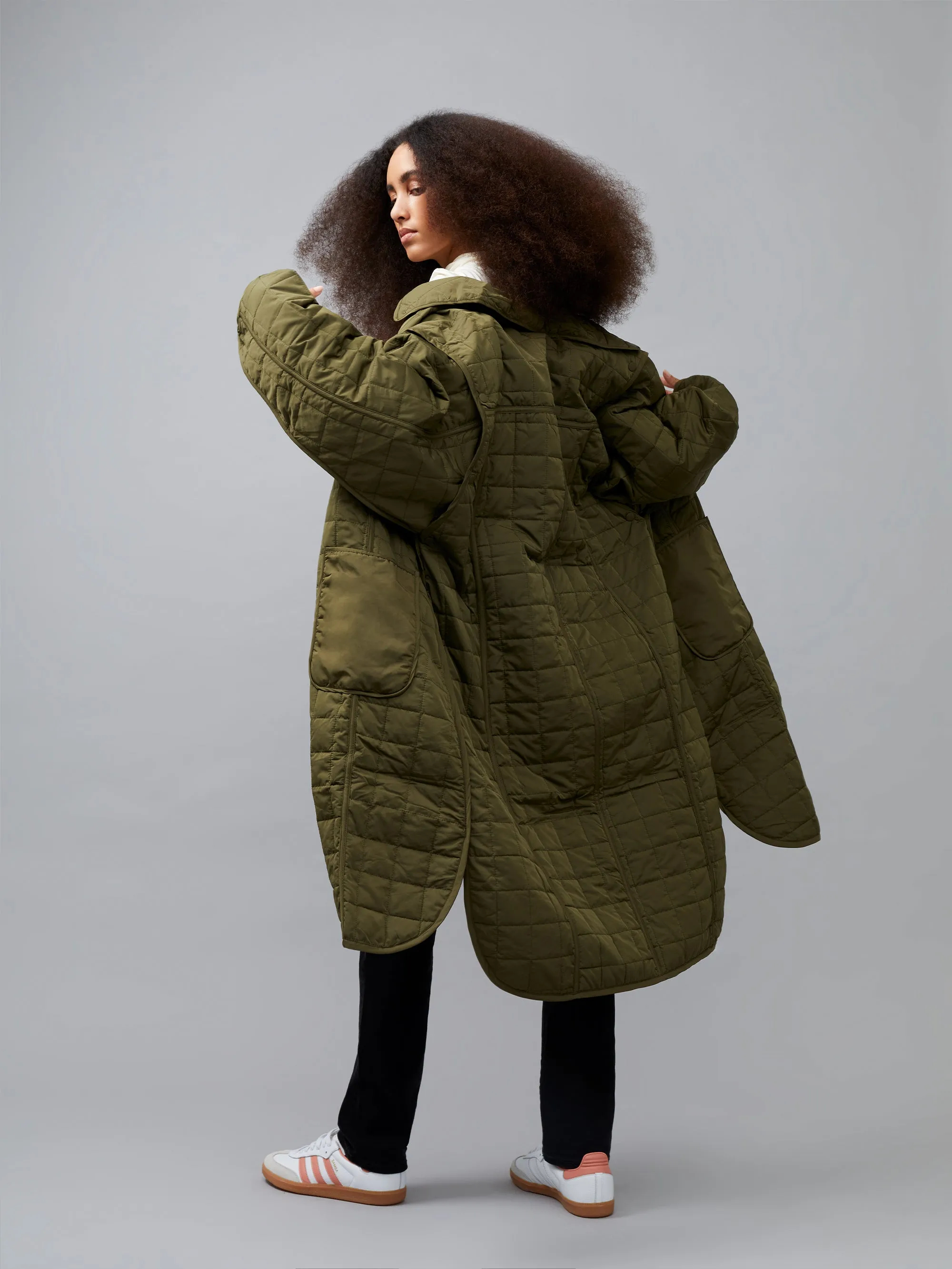 Aris Quilt Coat sold by French Connection product image thumbnail 3