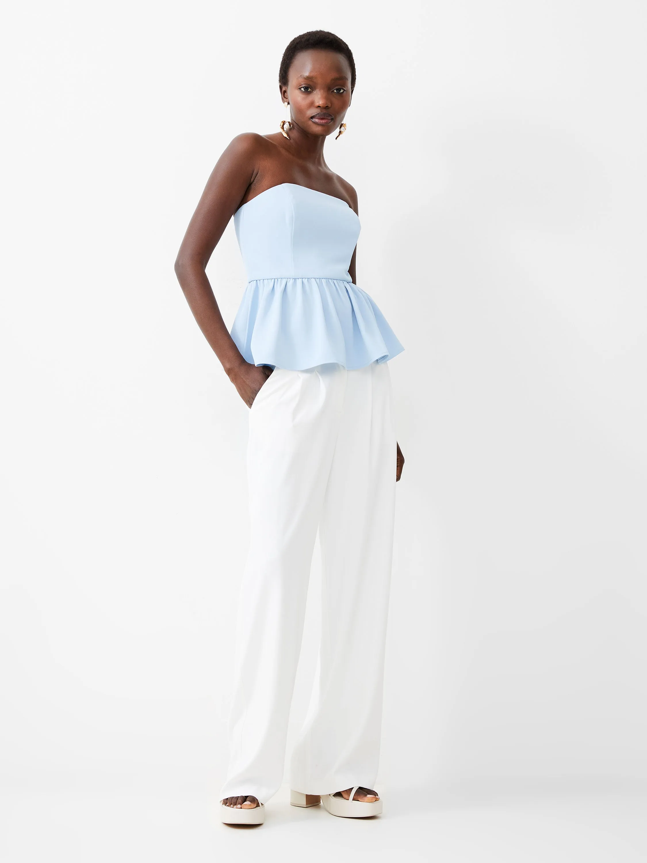Harry Suiting Strapless Peplum Top sold by French Connection product image thumbnail 2
