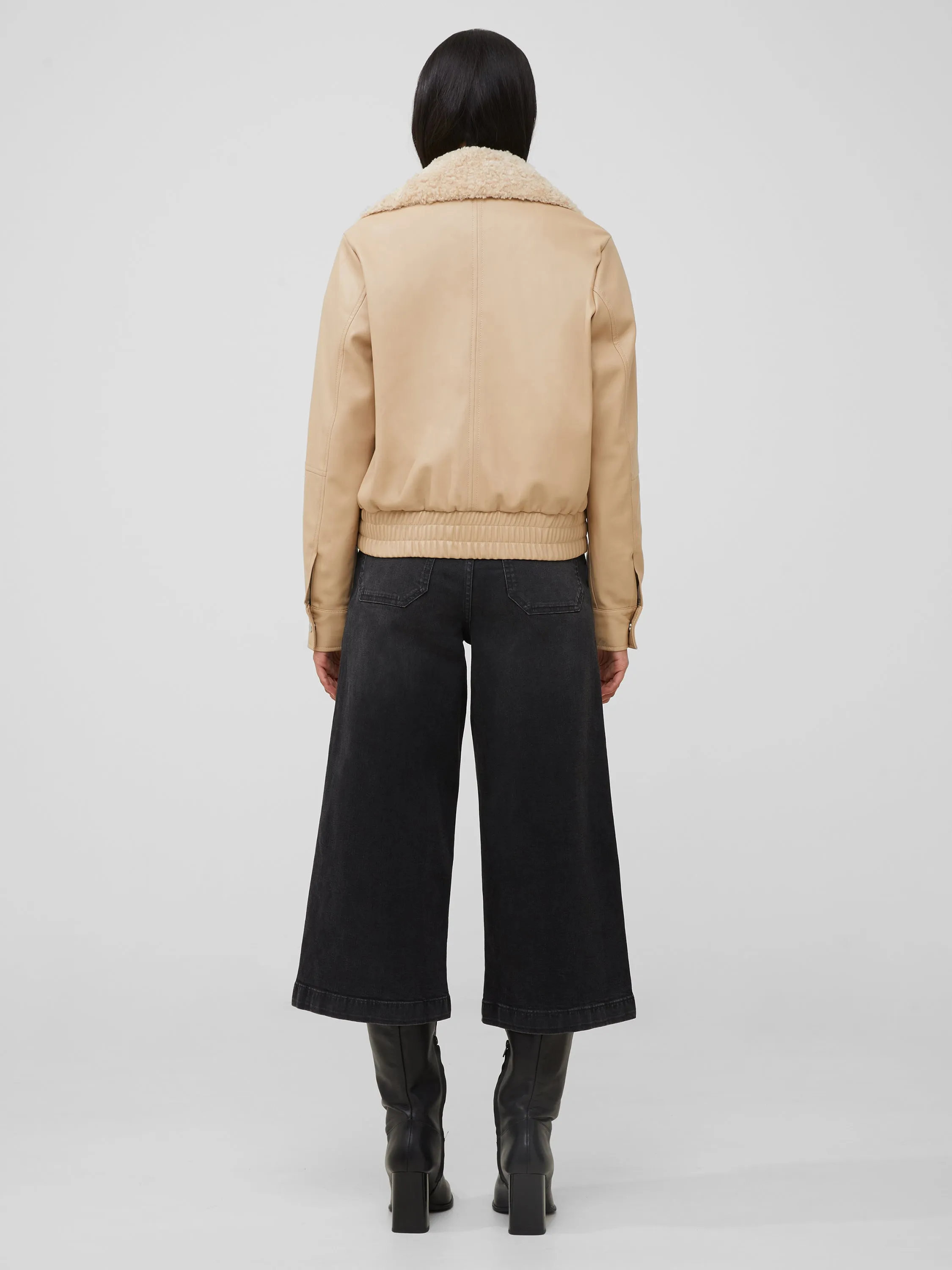 Vegan Leather Aviator Jacket sold by French Connection product image thumbnail 4