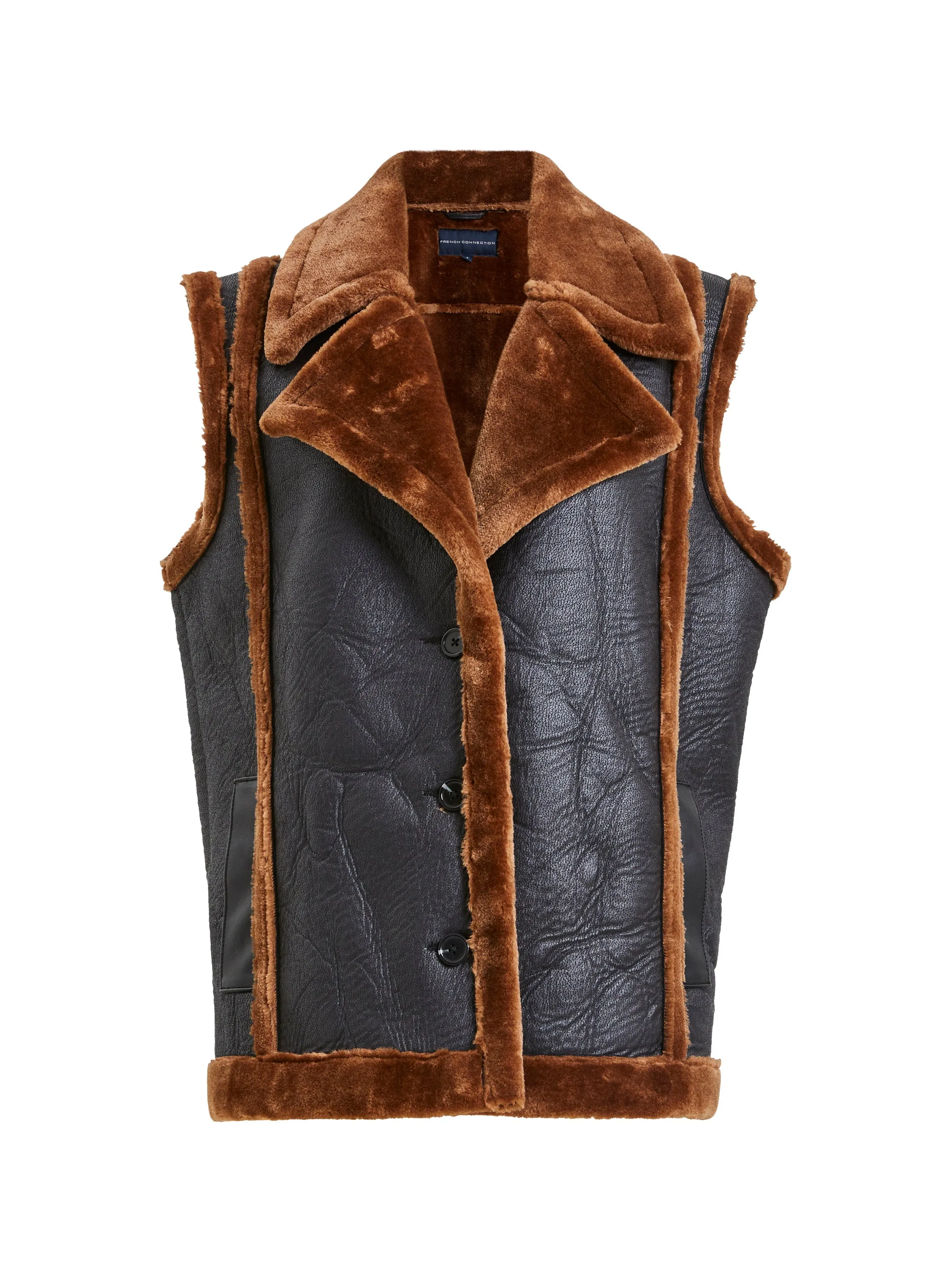 Belen Faux Fur Vest sold by French Connection product image thumbnail 5