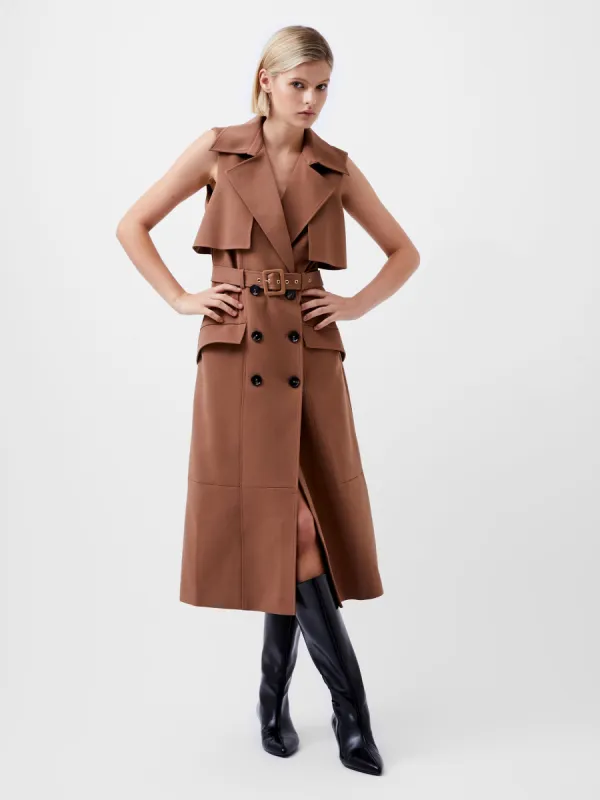 Azra Twill Sleeveless Trench Dress sold by French Connection