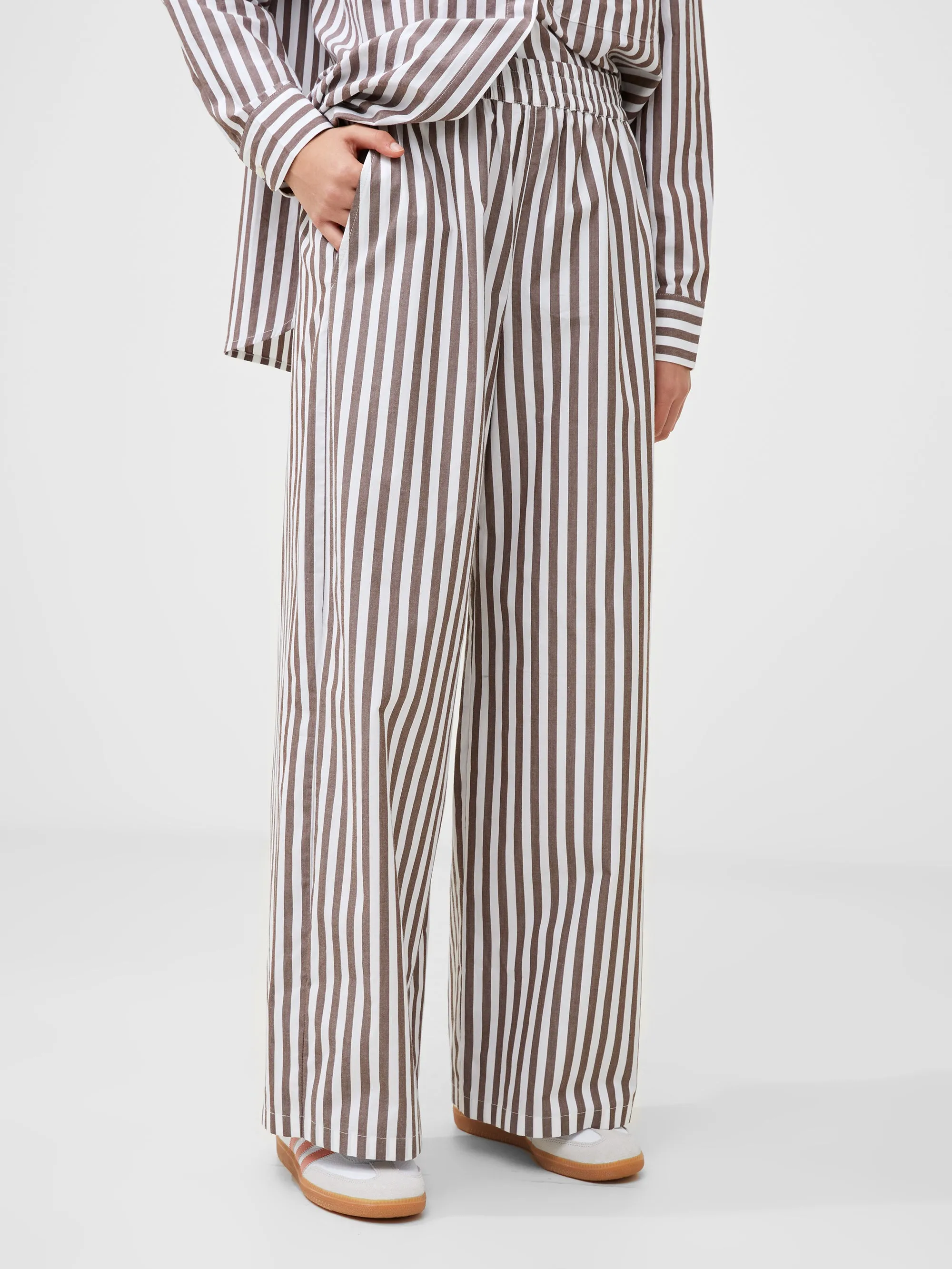 Stripe Poplin Trousers sold by French Connection product image thumbnail 3