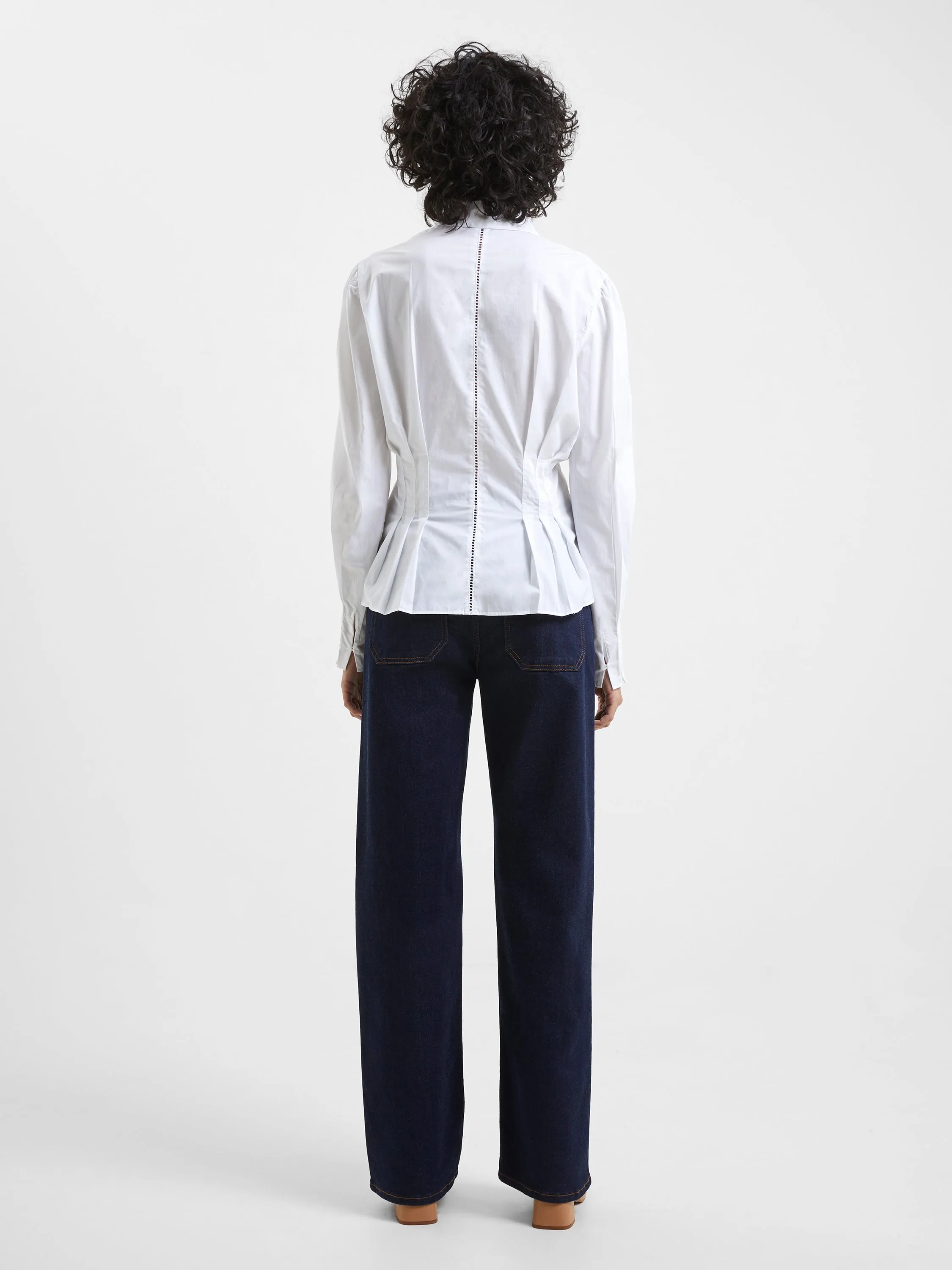 Rhodes Poplin Cinched Waist Shirt sold by French Connection product image thumbnail 4