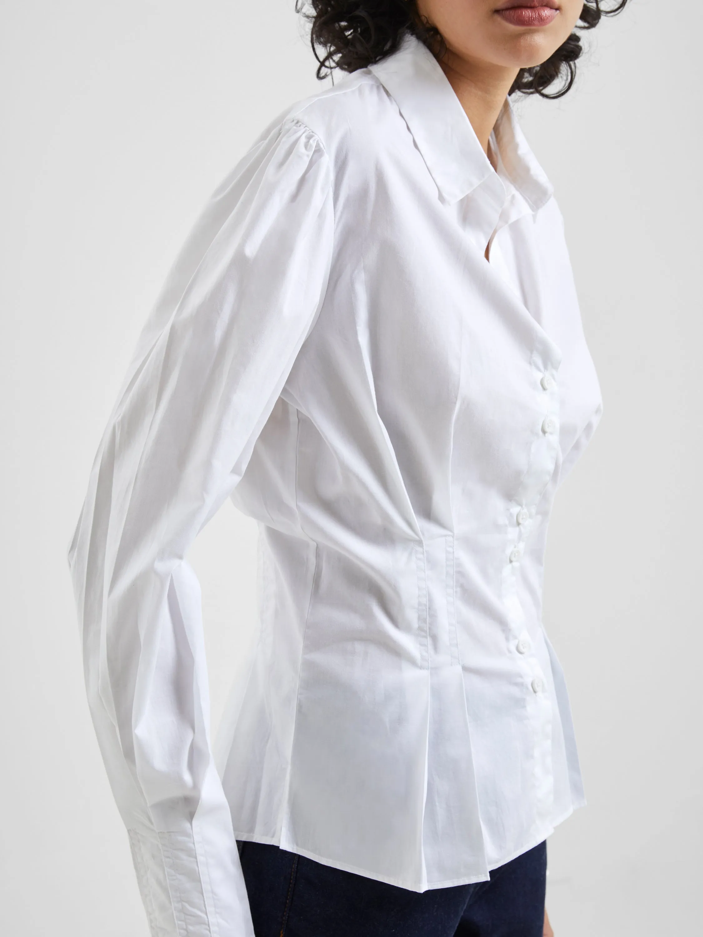 Rhodes Poplin Cinched Waist Shirt sold by French Connection product image thumbnail 2