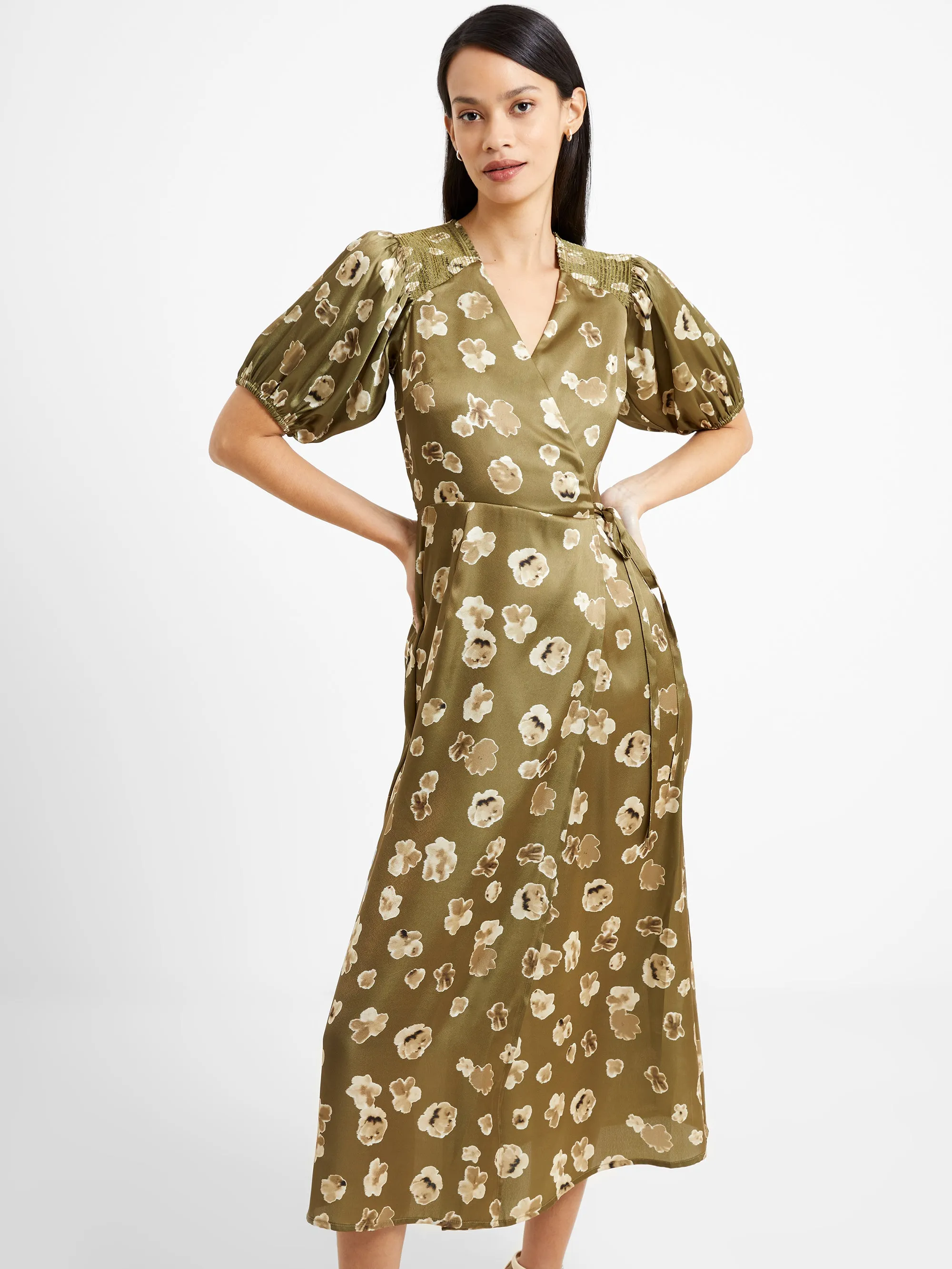 Bronwyn Aleeya Satin Midi Dress sold by French Connection product image thumbnail 3