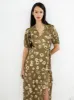 Bronwyn Aleeya Satin Midi Dress sold by French Connection