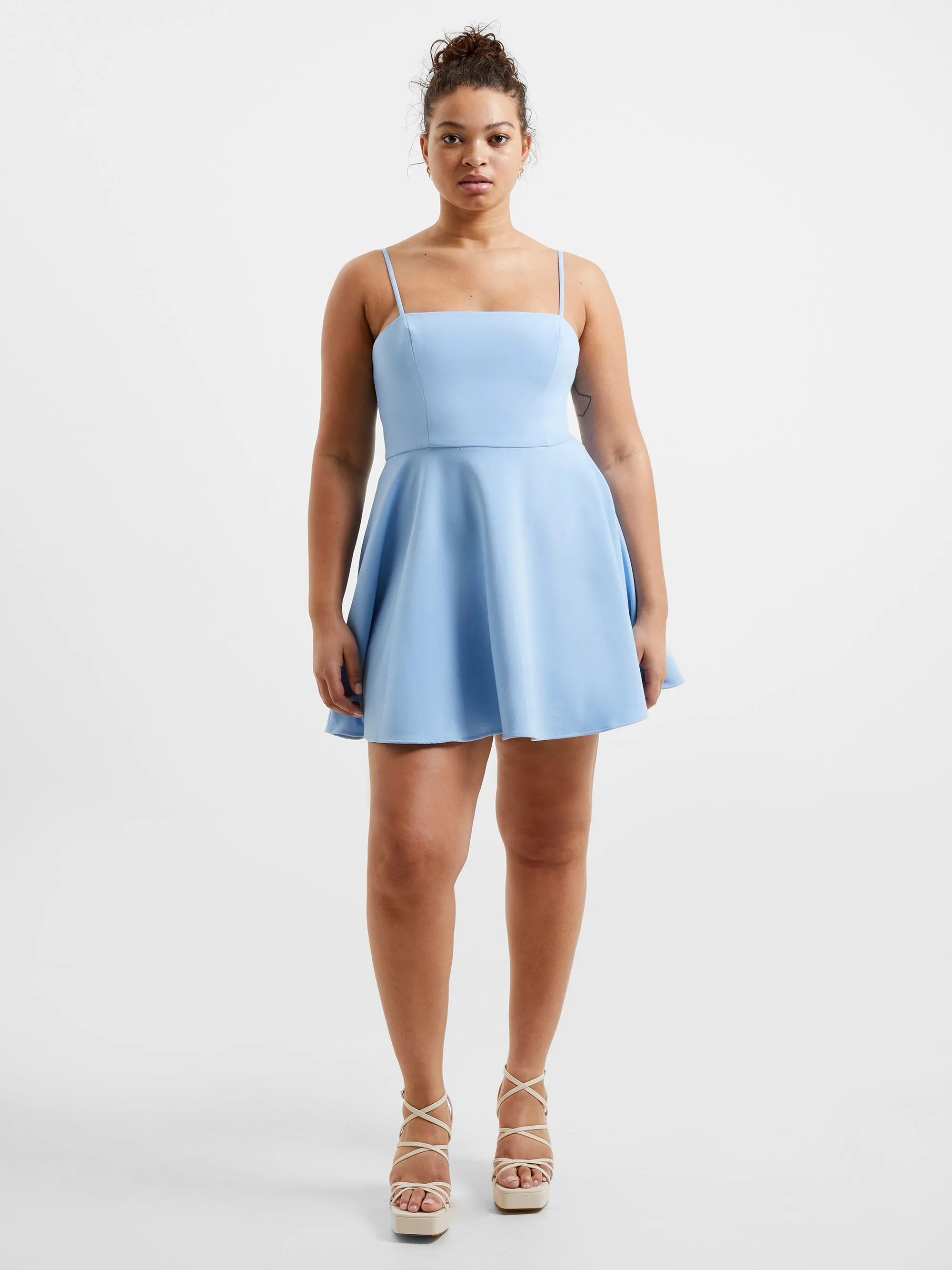 Whisper Straight Neck Fit & Flare Dress sold by French Connection product image thumbnail 4