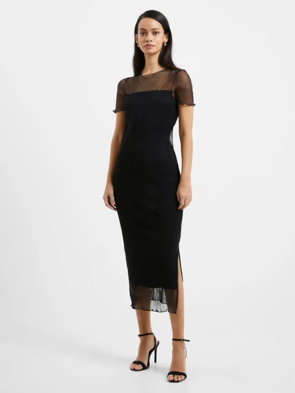 Saskia Ruched Short Sleeve Midi Dress sold by French Connection