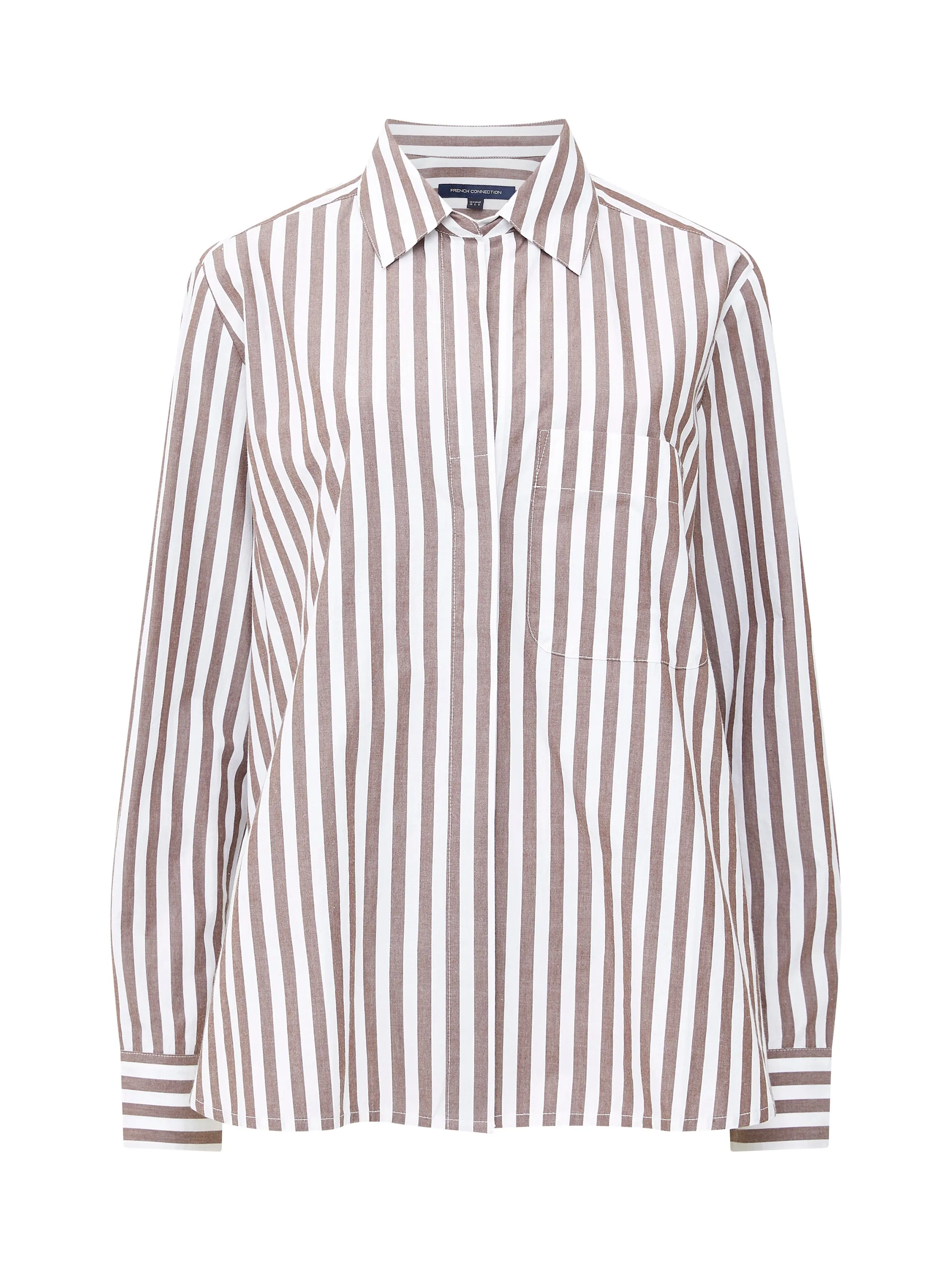 Stripe Poplin Boyfriend Shirt sold by French Connection product image thumbnail 5