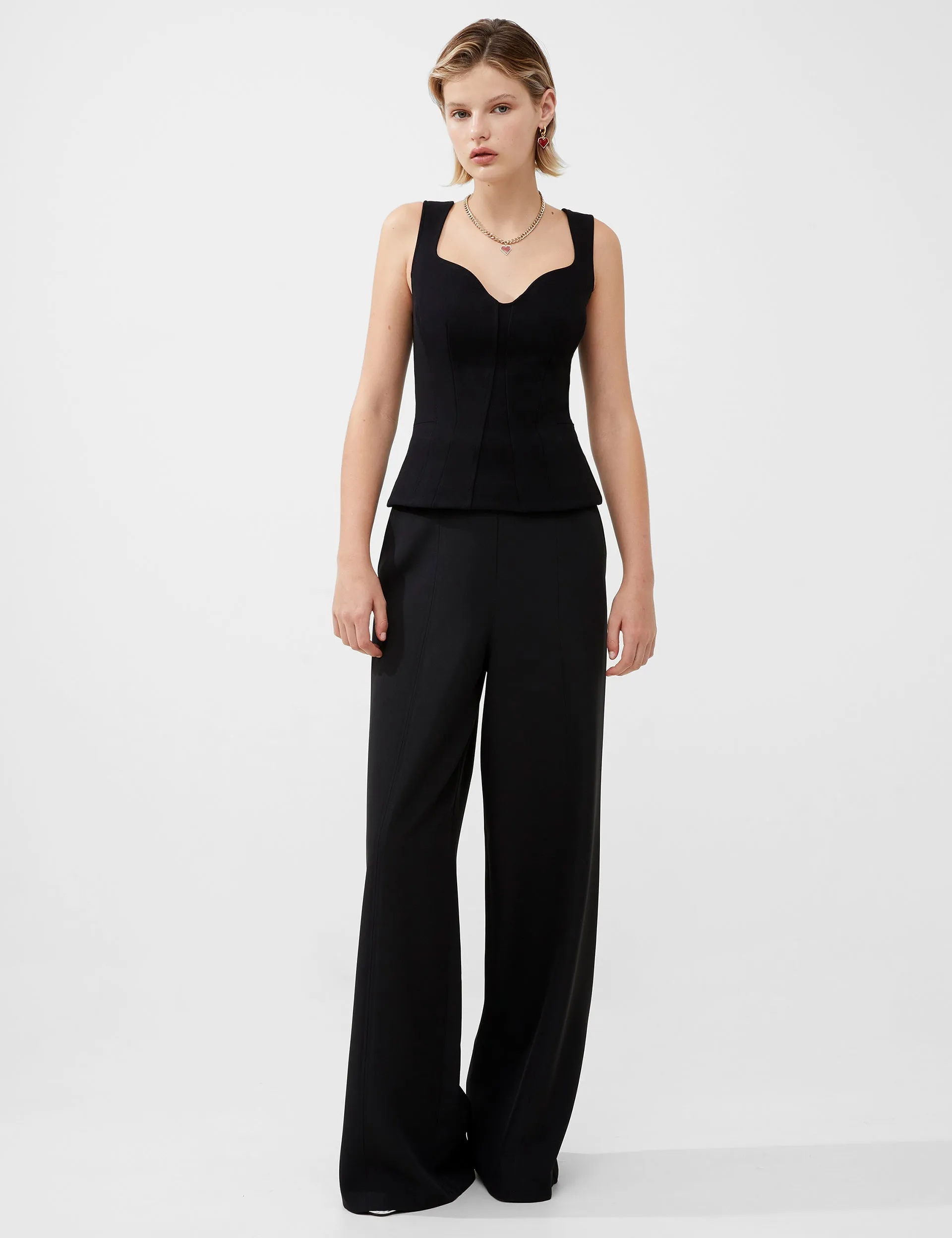 Whisper Sweetheart Neck Top sold by French Connection