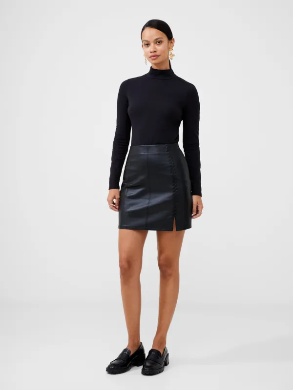 Crolenda PU Stitch Mini Skirt sold by French Connection