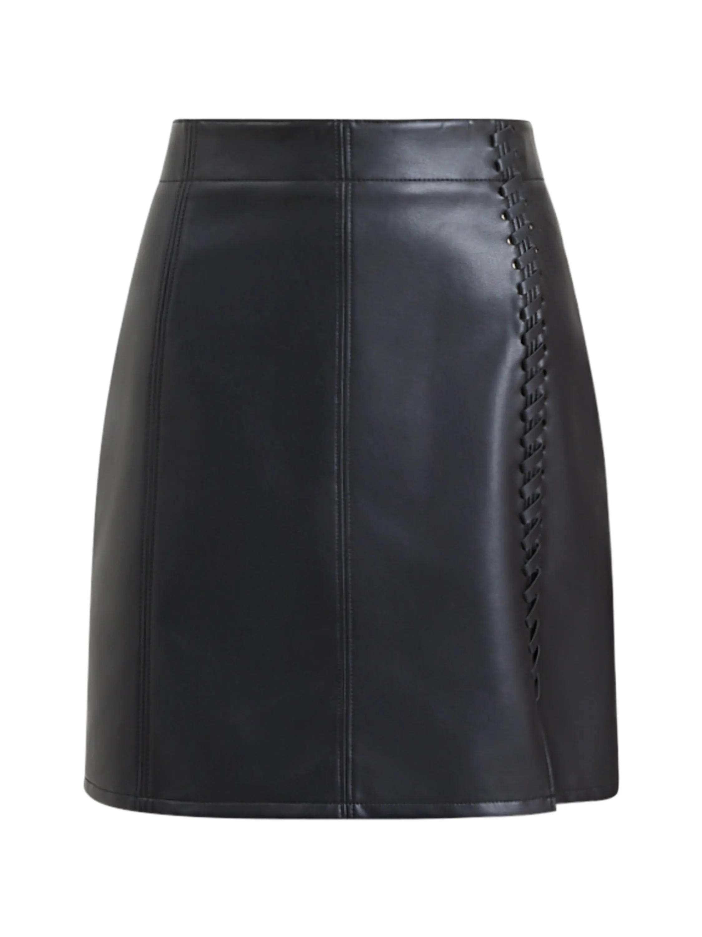 Crolenda PU Stitch Mini Skirt sold by French Connection product image thumbnail 5