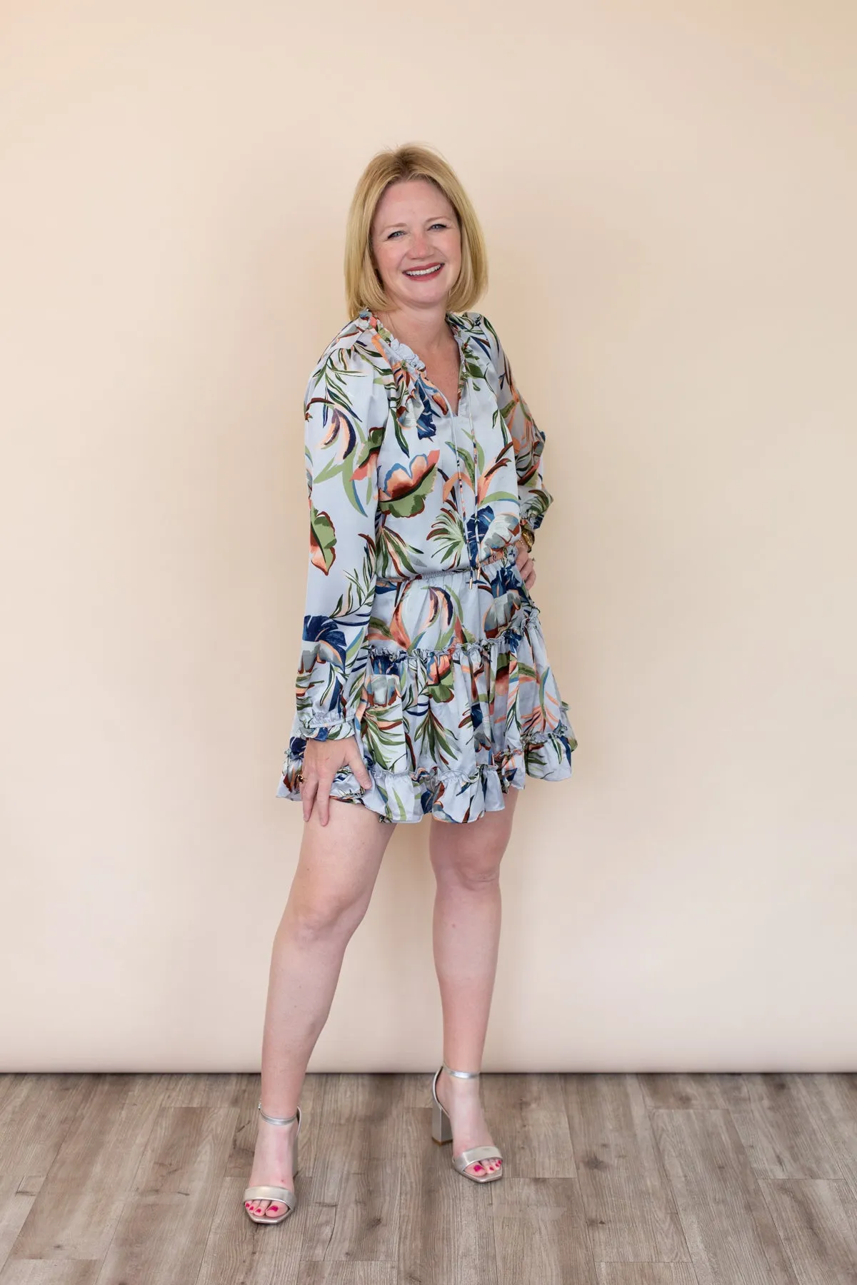 Floral Ruffle Mini Dress sold by French Cuff product image thumbnail 2