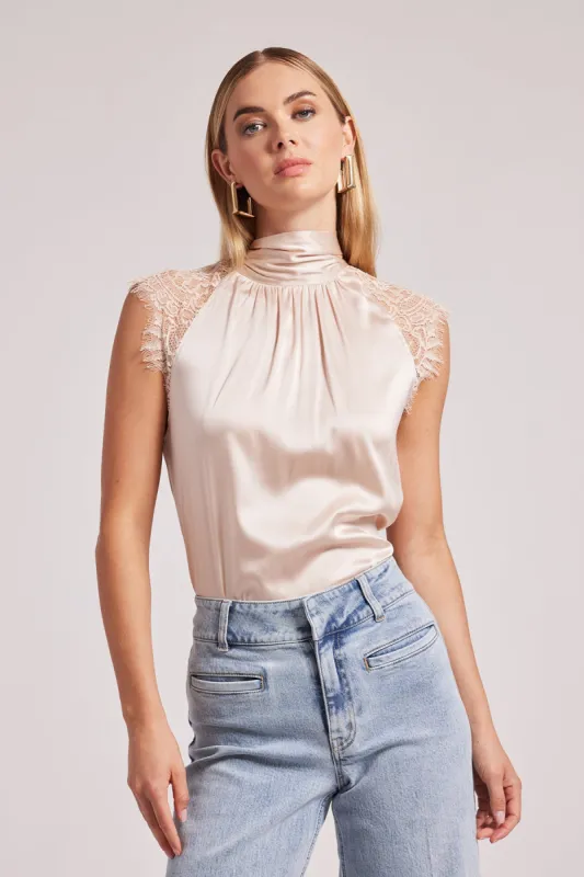 Rachel Halter Blouse - Blush sold by French Cuff