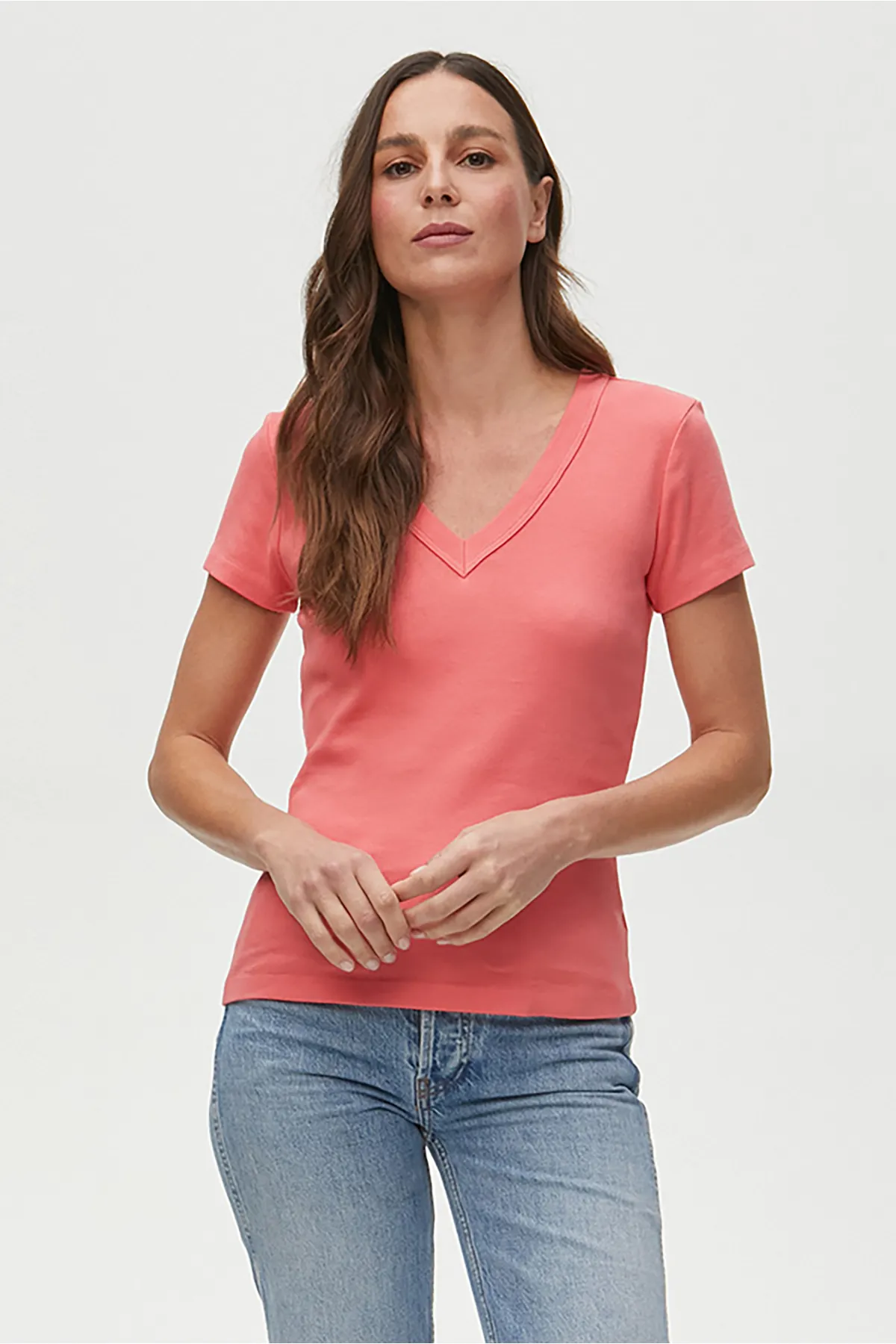 Nikki V Neck Tee sold by French Cuff product image thumbnail 2