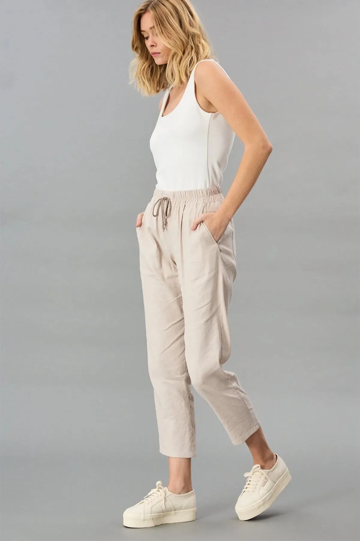 Linen Jogger Pant sold by French Cuff product image thumbnail 2