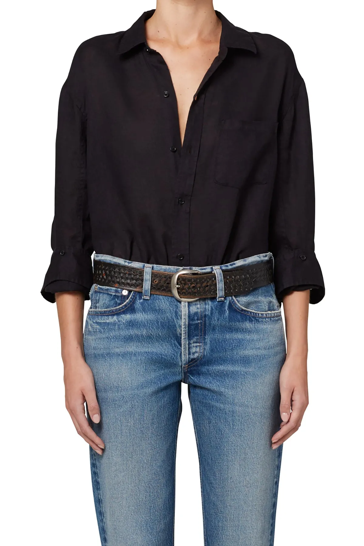 Kayla Shrunken Button Down sold by French Cuff product image thumbnail 2