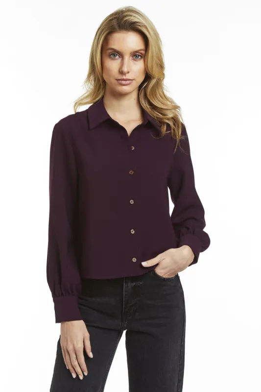 Bruno Top- Aubergine sold by French Cuff