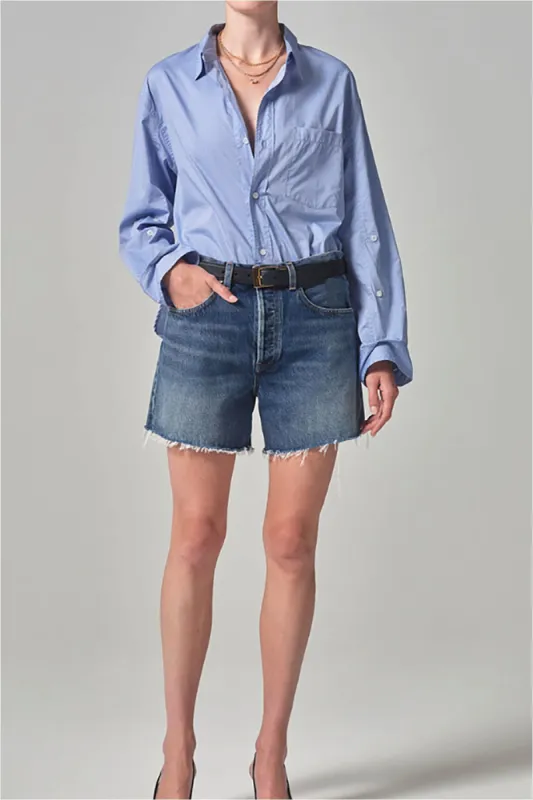 Kayla Shirt - Blue End on End sold by French Cuff