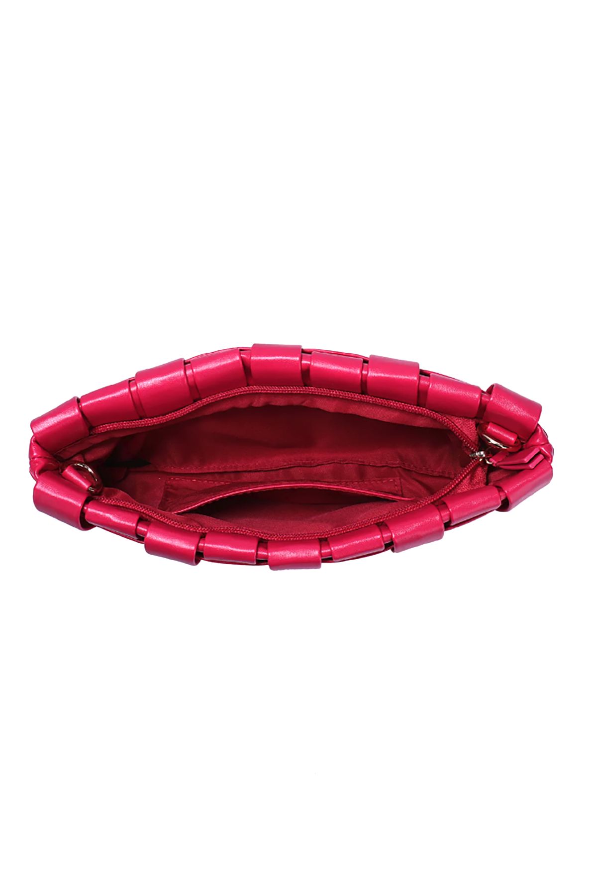 Lindy Clutch Woven Small - Magenta sold by French Cuff product image thumbnail 4