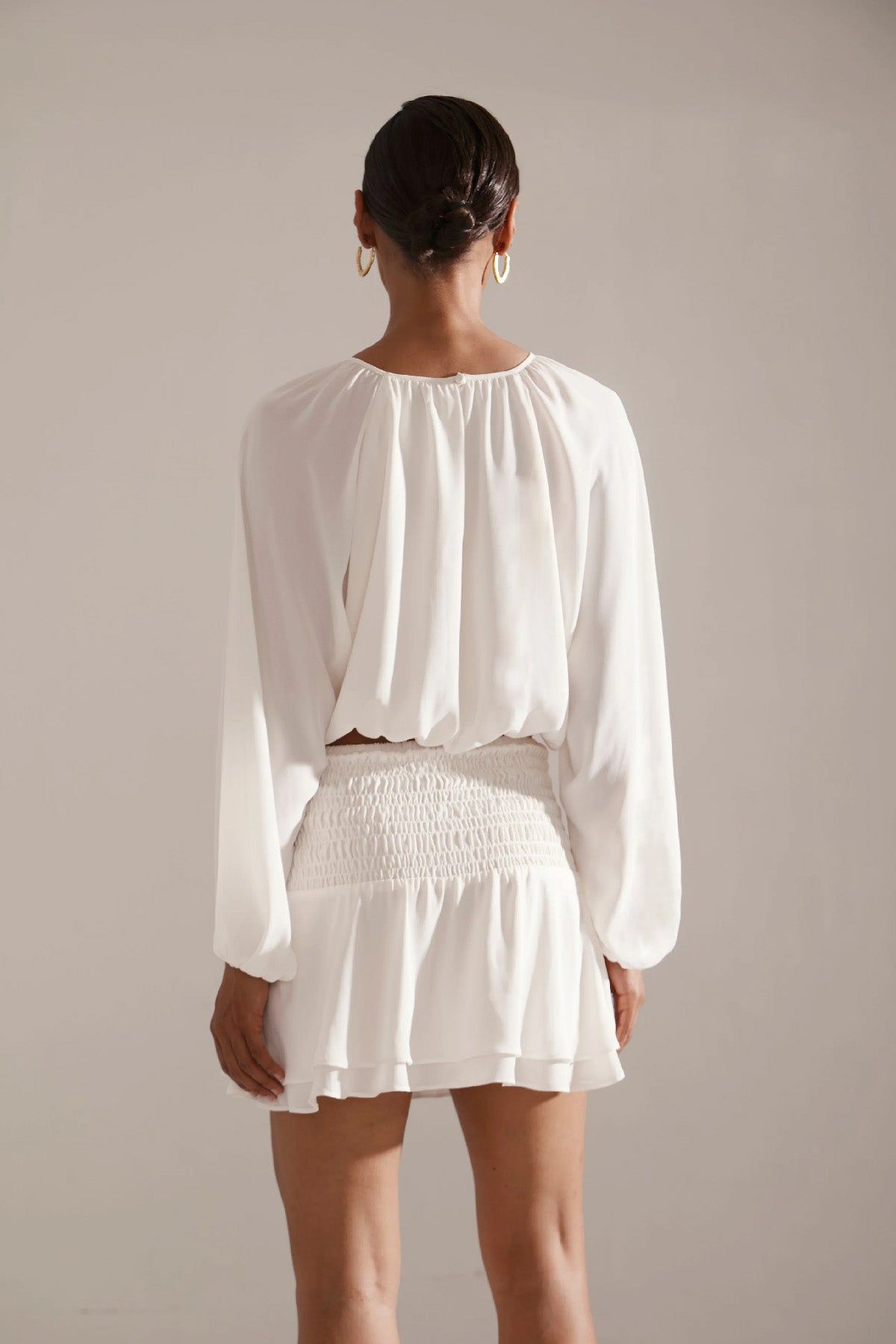 Shirred Blouse - Cream sold by French Cuff product image thumbnail 2