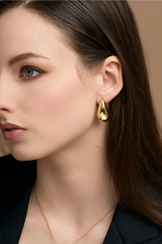 Chunky Crescent Drop Earrings sold by French Cuff