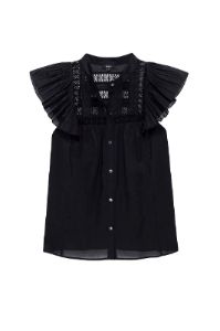 Louella Top- Black sold by French Cuff