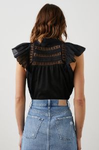 Louella Top- Black sold by French Cuff