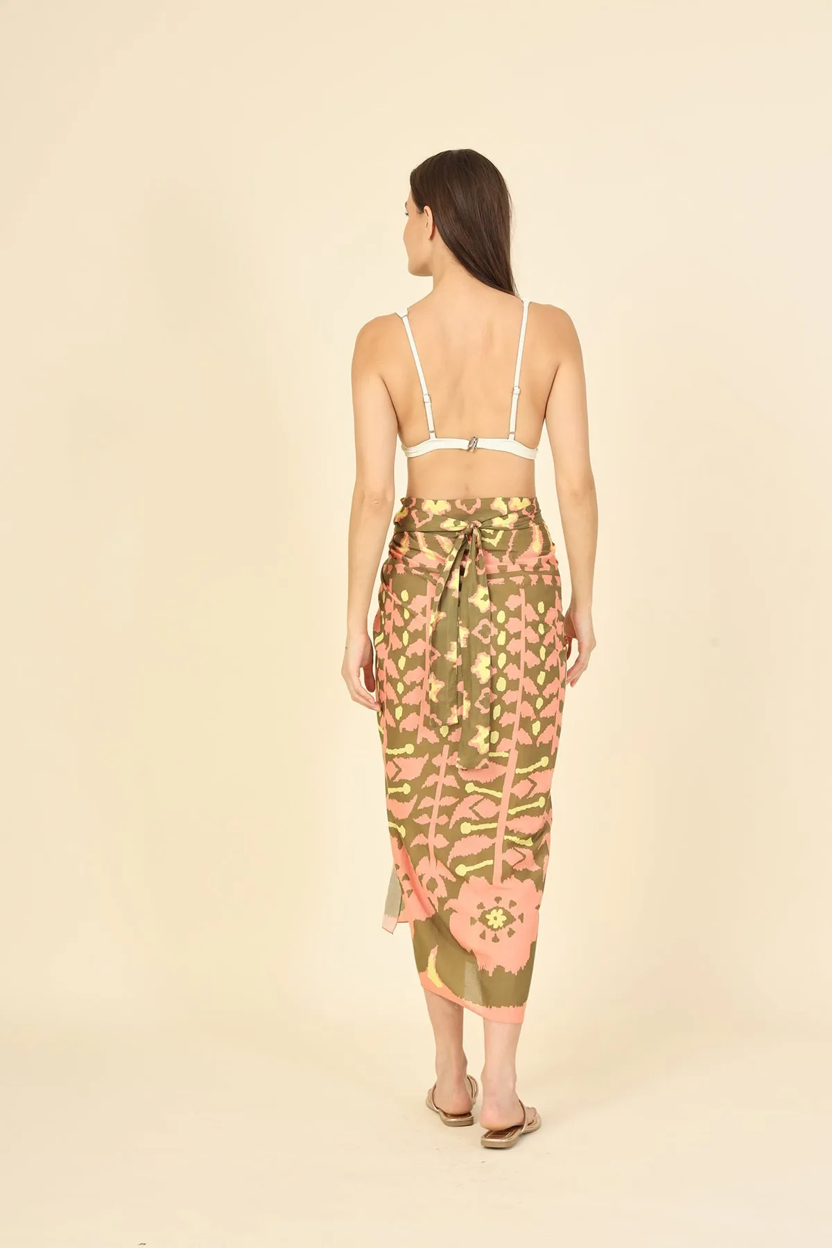 Arlo Pareo Skirt - Zadie In Lychee sold by French Cuff product image thumbnail 2
