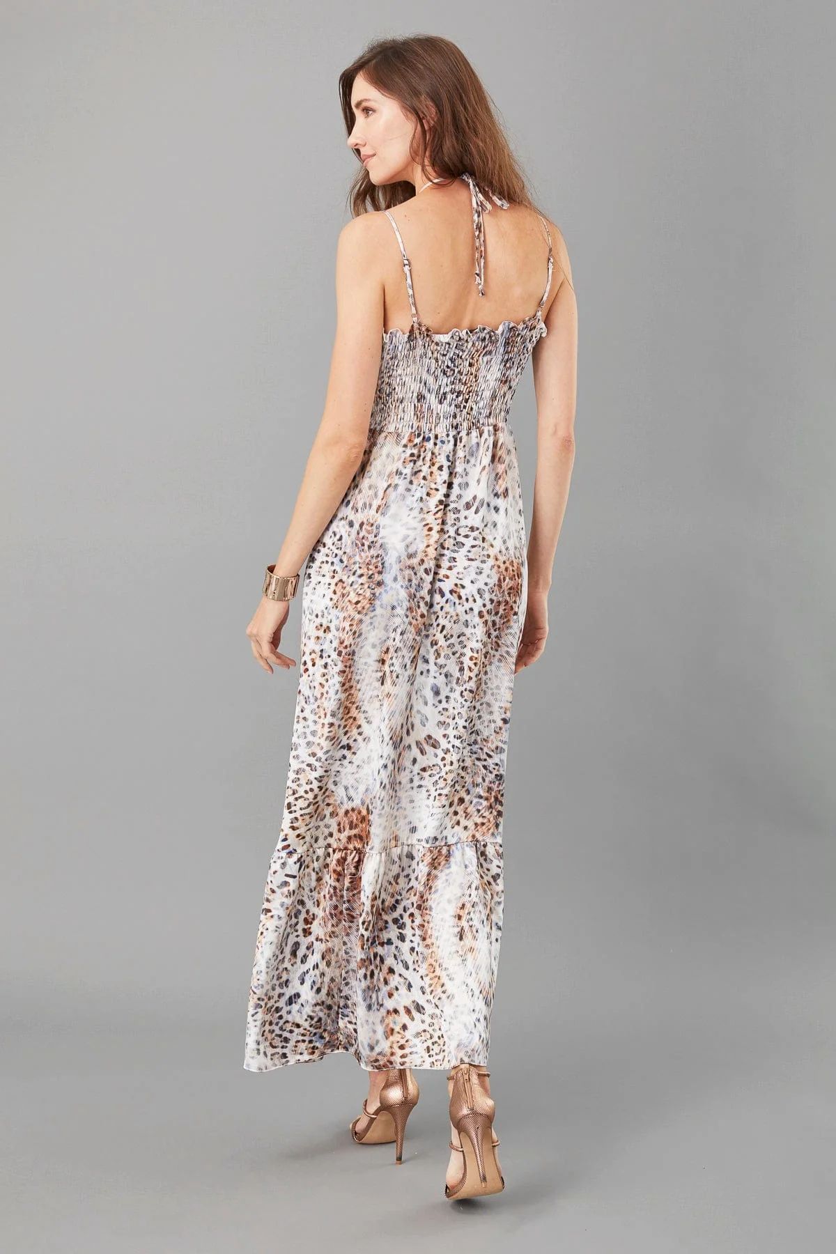 Printed Key-Hole Maxi Dress sold by French Cuff product image thumbnail 3