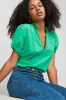 Rosanna Blouse with Ruffled Collar sold by French Cuff