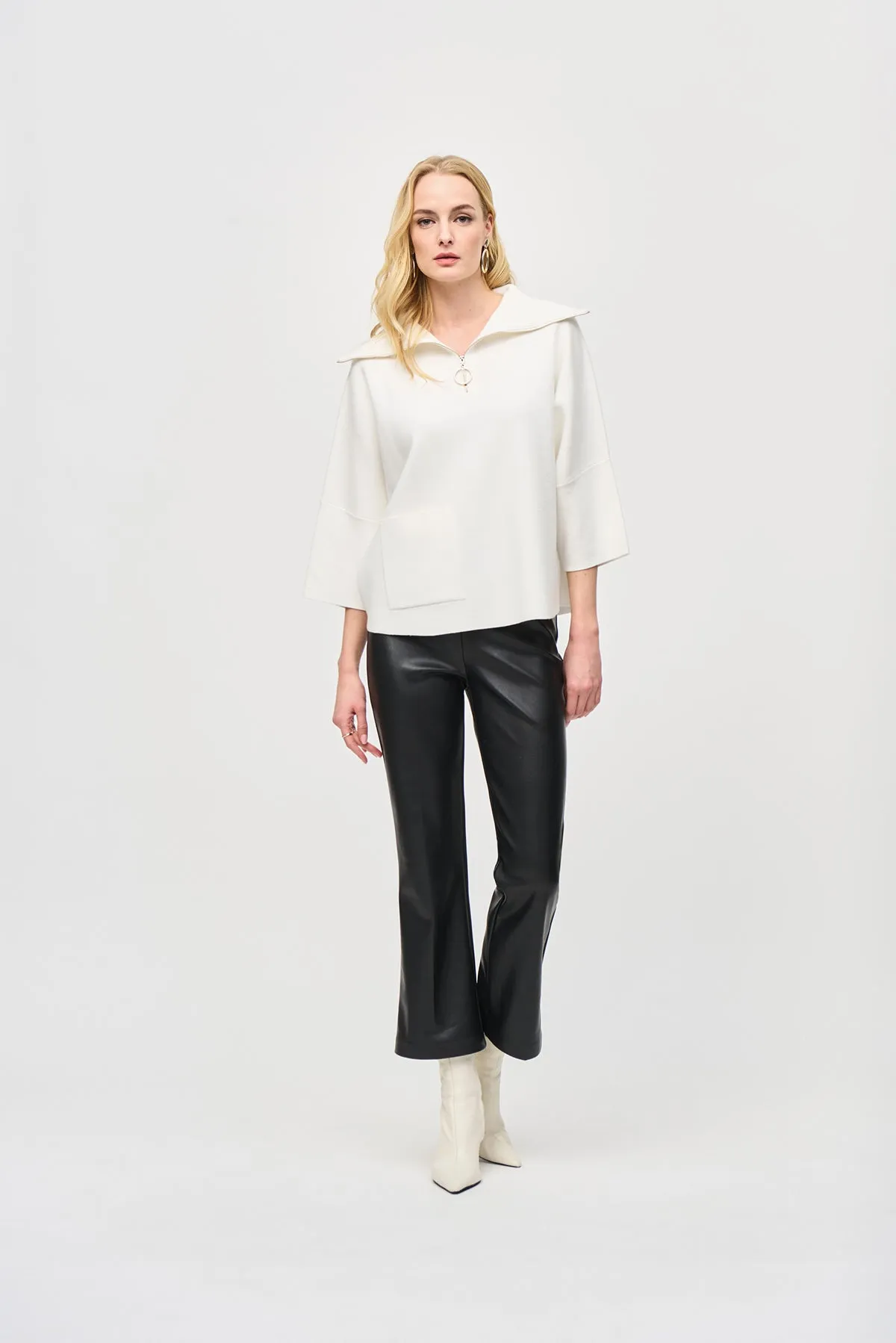 Leatherette Flared Pull-On Pants sold by French Cuff product image thumbnail 2