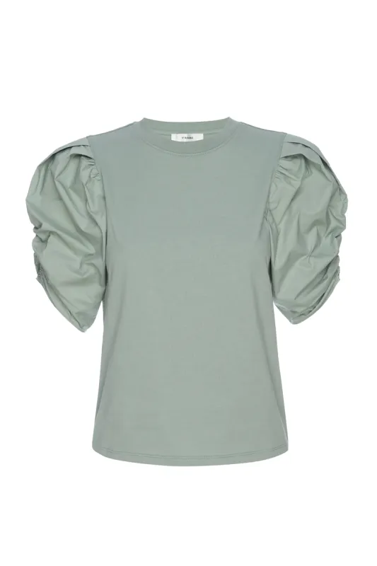 Pleated Puff Sleeve Tee sold by French Cuff