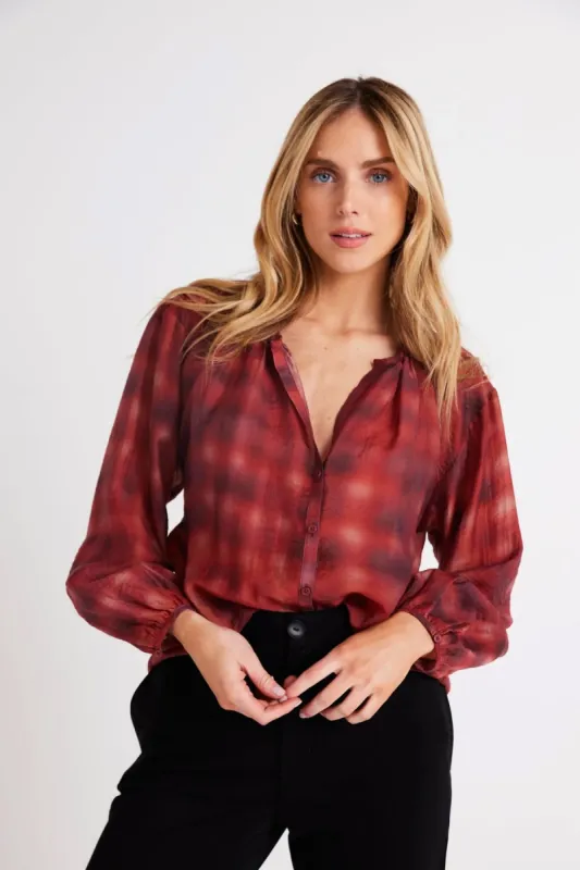 Shirred Neck Blouse sold by French Cuff