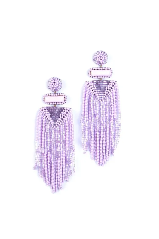 Jody Earring - Lavender made by French Cuff