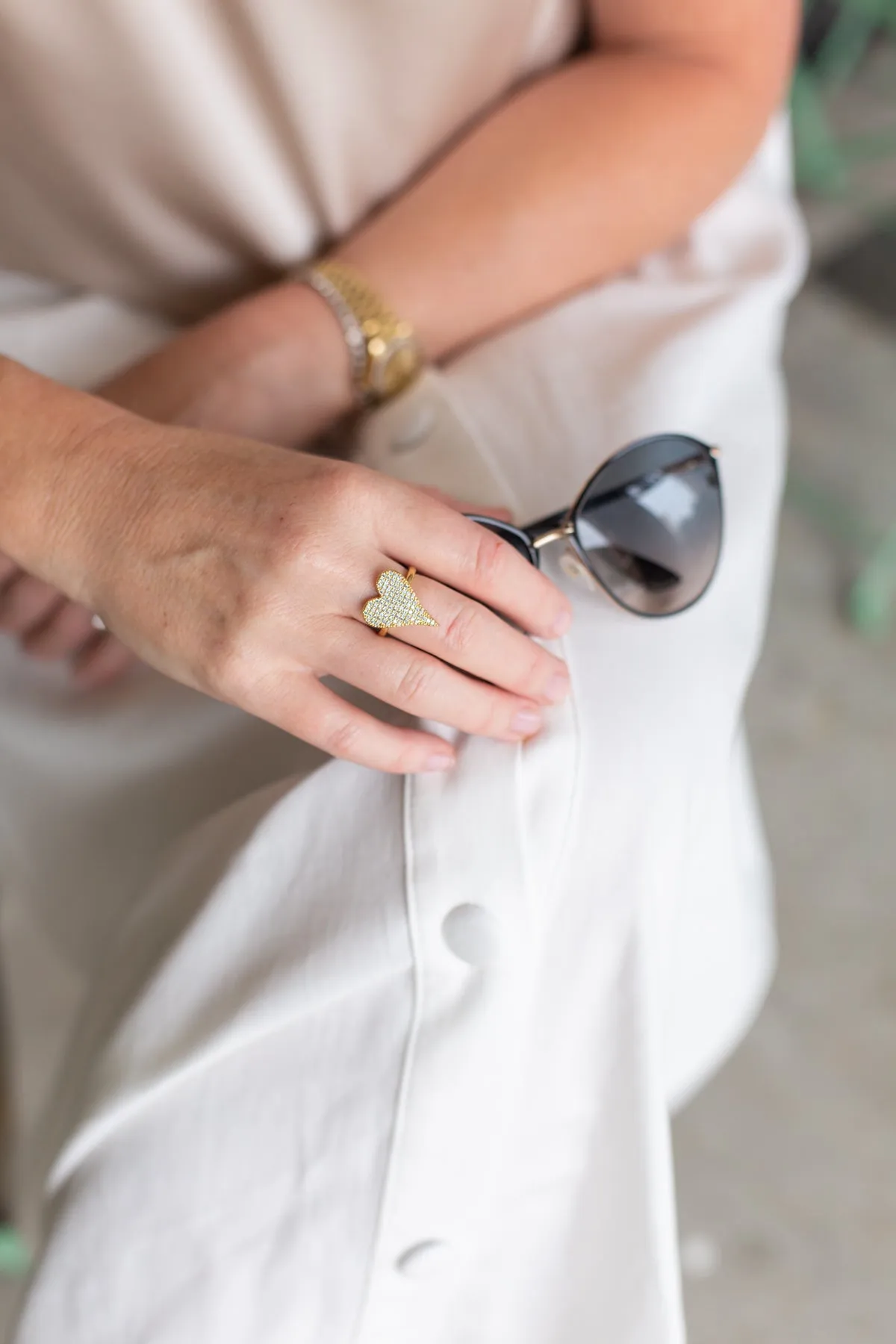 Medium Heart Ring sold by French Cuff