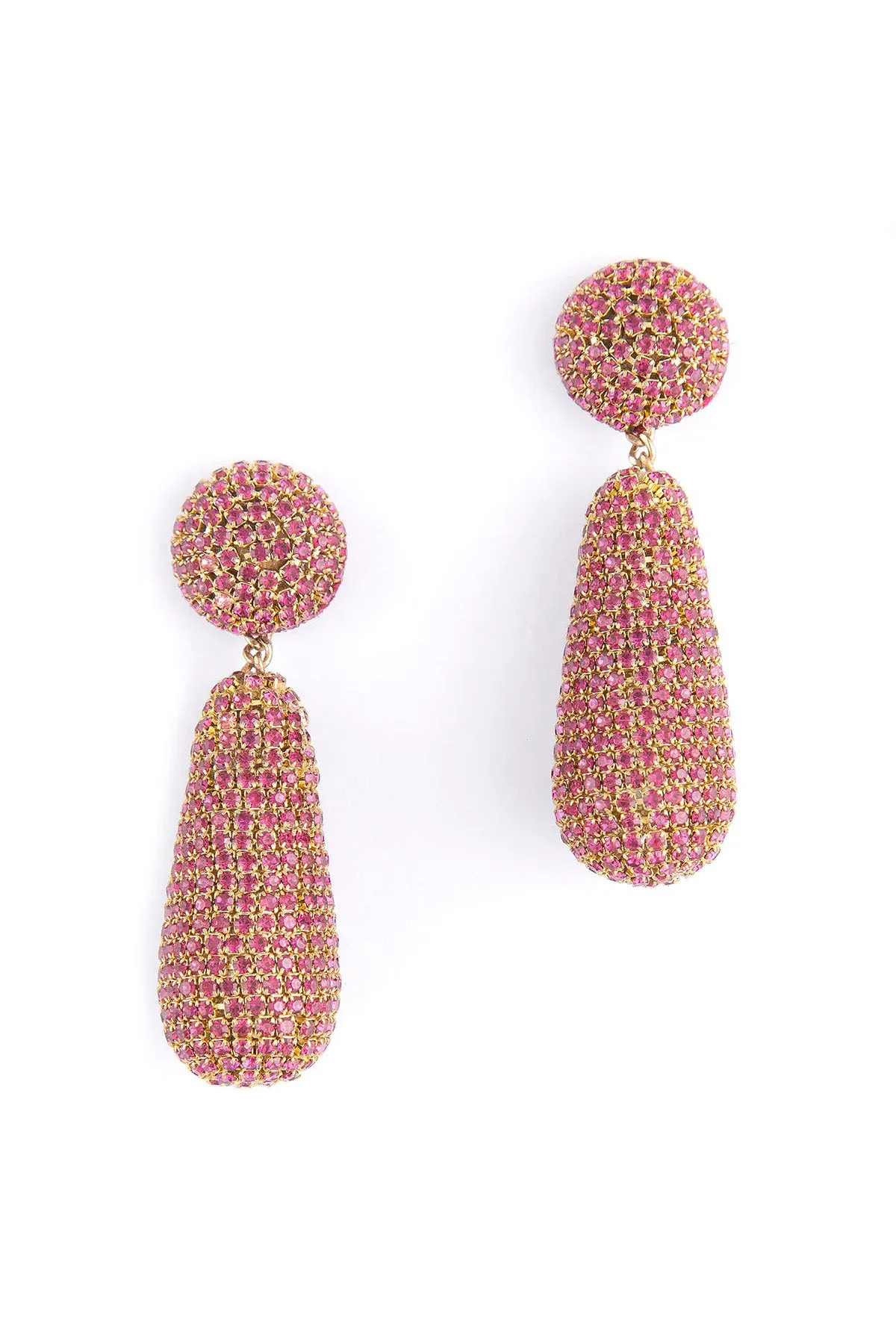 Emely Earrings - Fuschia sold by French Cuff