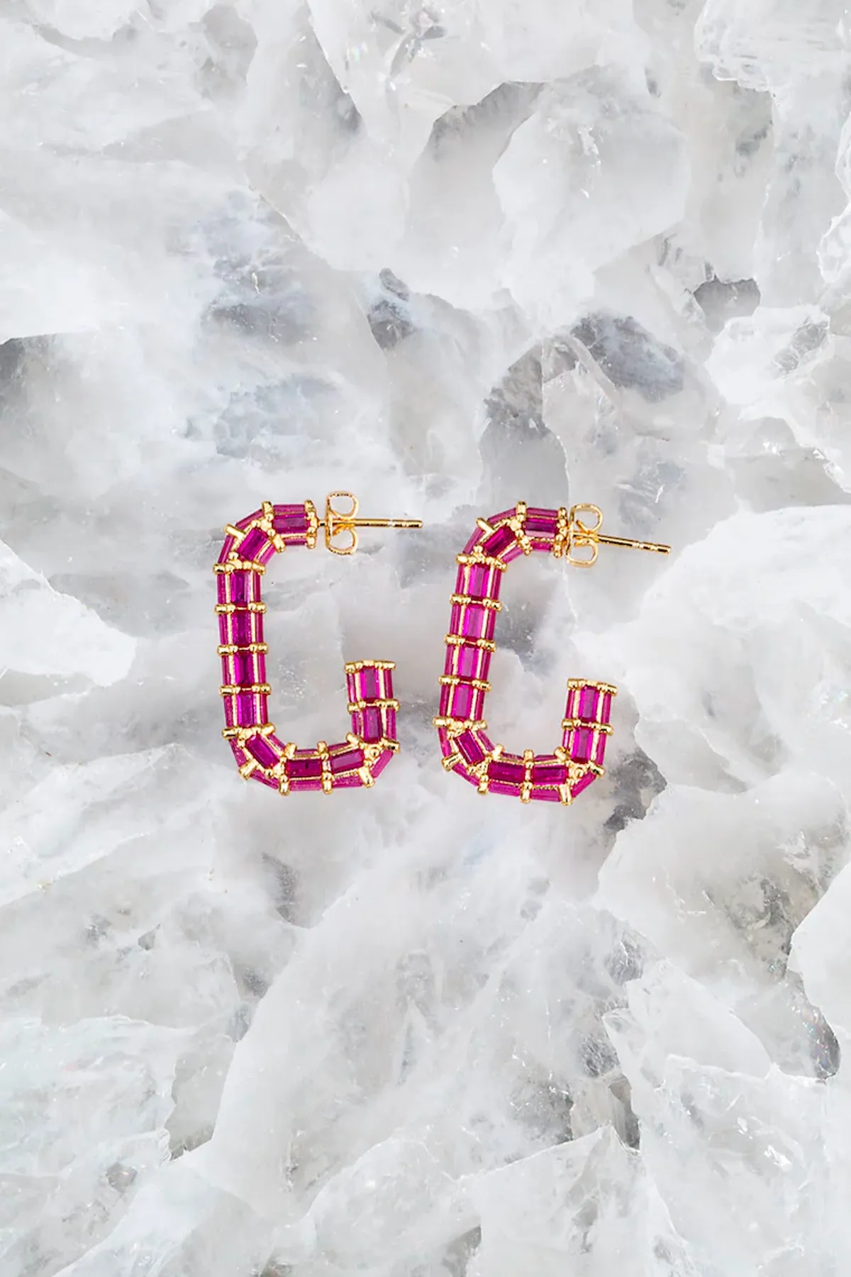 Geometric Glam Hoop sold by French Cuff product image thumbnail 2