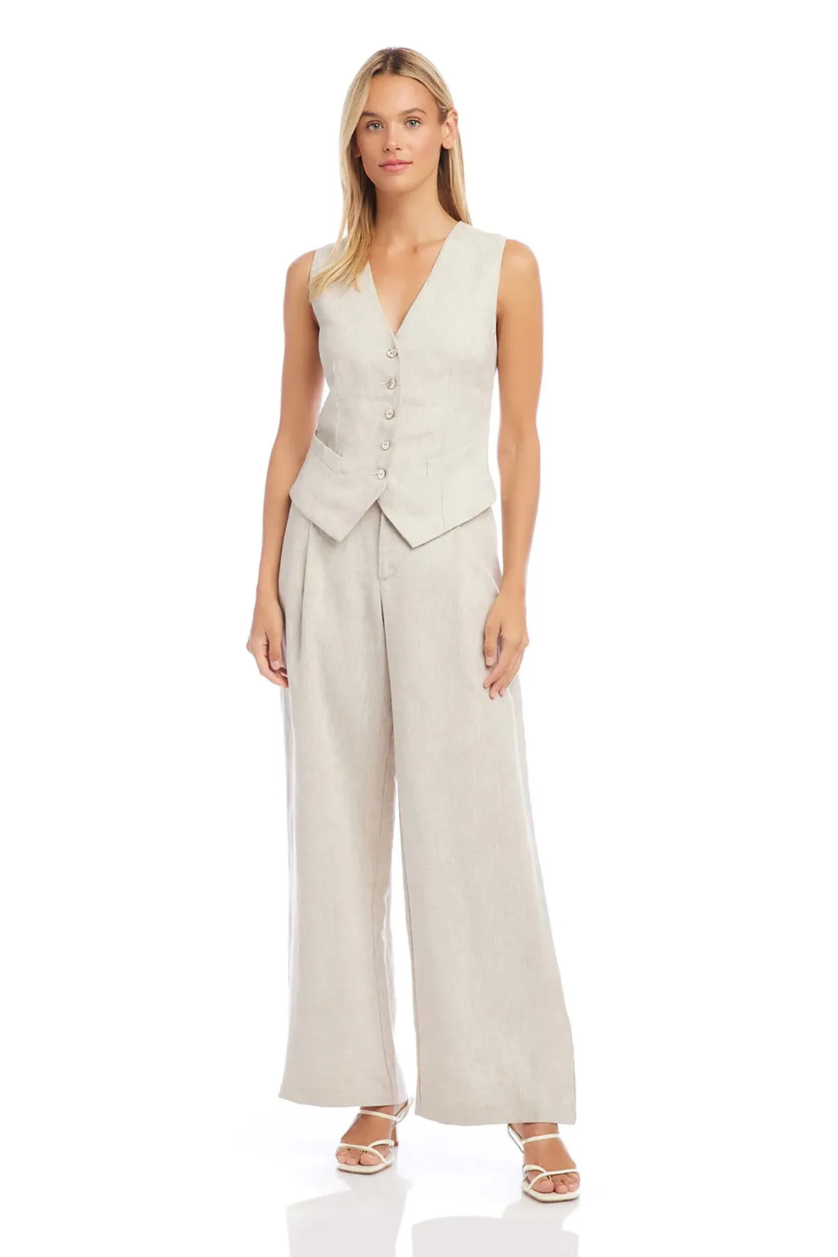 High Waisted Linen Pants sold by French Cuff product image thumbnail 2