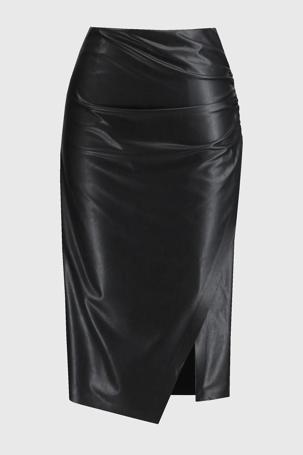 Leatherette Pull-On Pencil Skirt sold by French Cuff product image thumbnail 4