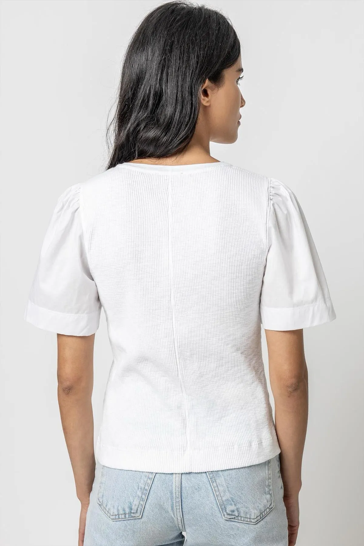 Woven Sleeve Split Neck sold by French Cuff product image thumbnail 4